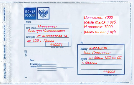 пакет почты россии